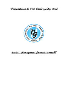 Proiect Managementul Financiar Contabil - Pagina 1