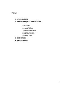 Categoriile de Participanți la Infracțiune - Pagina 2
