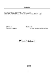 Pedologie - Pagina 1
