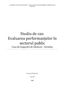Evaluare instituțională CAS Ialomița - Pagina 1