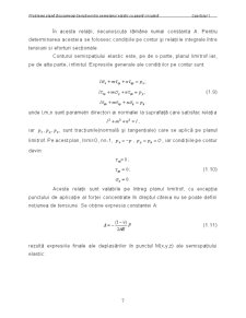Problemă plană Boussinesq-Cerruti pentru semiplanul elastic cu gaură circulară - Pagina 5