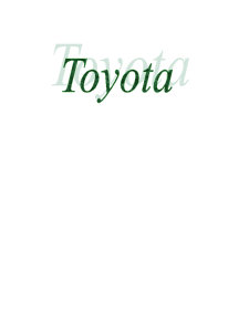 Prezentarea Firmei Toyota - Pagina 1