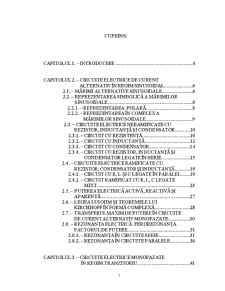 Studiul Circuitelor Electrice în Regim Tranzitoriu, Permanent și Deformant - Pagina 1