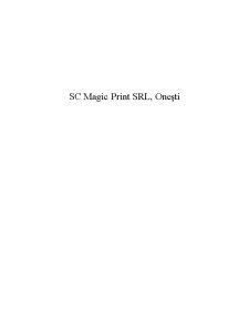 Mixul de marketing - SC Magic Print SRL - Pagina 1