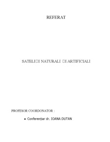 Sateliți Naturali și Artificiali - Pagina 1