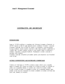 Contractul de Societate - Pagina 1