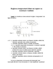 Reglarea Temperaturii dintr-un Cuptor cu Rezistoare Ventilate - Pagina 1