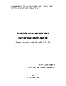 Sisteme Administrative Europene Comparate - Pagina 1