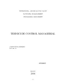 Tehnici de Control Managerial - Pagina 2