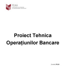 Tehnica Operatiunilor Bancare - BRD - Pagina 1