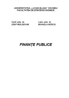 Finanțe Publice - Pagina 1