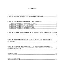 Metode și tehnici de soluționare a conflictelor - Pagina 1