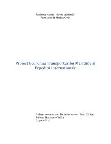 Proiect Economia Transporturilor Maritime - Antwerp - Pagina 1