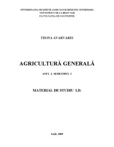 Agricultură Generală - Pagina 1