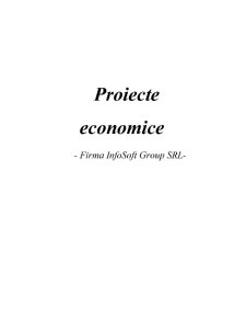 Proiecte economice - firma Infosoft Group SRL - Pagina 1