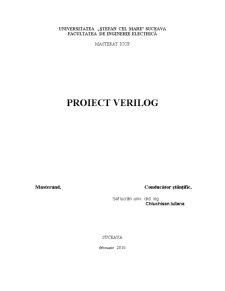 Proiect Verilog - Pagina 1