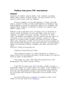 Publicul țintă pentru TVR Internațional - Pagina 1