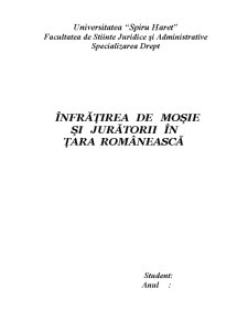 Înfrățirea de Moșie și Jurătorii în Țara Românească - Pagina 1