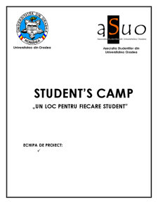 Proiect cu finanțare proprie - Student's Camp - Pagina 1