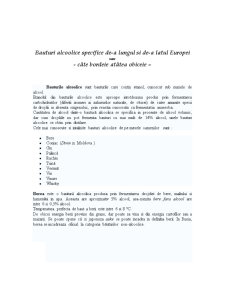 Băuturi alcoolice specifice țărilor Europei - Pagina 1