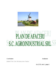 Plan de Afaceri SC Agroindustrial SRL - Pagina 1