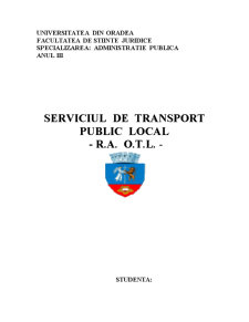 Serviciul de Transport Public Local - RA OTL - Pagina 1