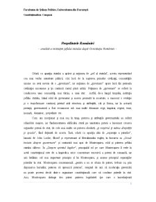 Președintele României - Analiză a Instituției Șefului Statului după Constituția României - Pagina 1