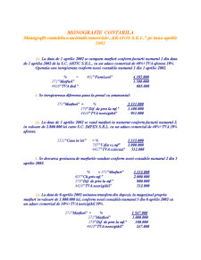 Monografie contabilă a Societății Comerciale Kratos SRL pe luna aprilie 2002 - Pagina 1