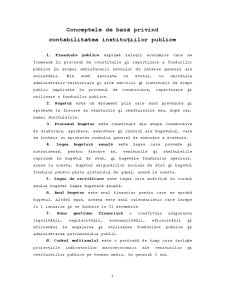 Conceptele de Bază privind Contabilitatea Instituțiilor Publice - Pagina 2