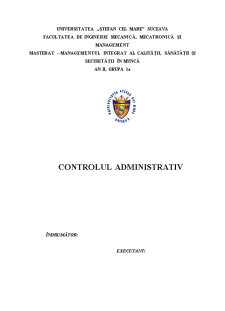 Controlul Administrativ - Pagina 1
