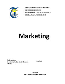 Analiza activităților de marketing - Pagina 1