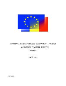 Strategia de dezvoltare economico - socială a Comunei Ivanești, Județul Vaslui - Pagina 1