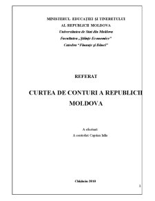 Curtea de Conturi a Republicii Moldova - Pagina 1