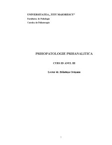 Psihopatologie psihanalitică - Pagina 1