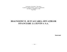 Diagnosticul și evaluarea situațiilor financiare la Zentiva SA - Pagina 1