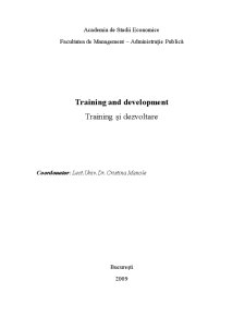 Training și Dezvoltare - Pagina 1