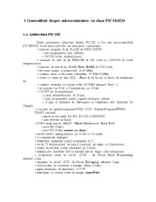 Generalități despre microcontrolere cu clasa PIC184520 - Pagina 1