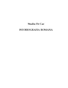 Istoriografia română - Pagina 1