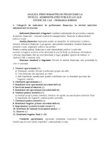Analiza performanțelor financiare la nivelul administrației publice locale - studiu de caz - Primăria Băbeni - Pagina 1