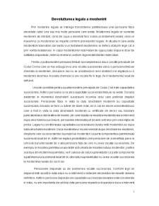Devolutiunea Legala a Mostenirii - Pagina 1