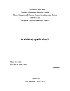 Administrația Publică Locală - Pagina 1