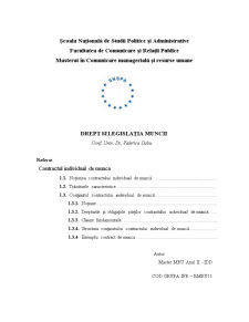 Contract Individual de Muncă - Pagina 1