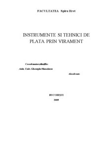 Instrumente și tehnici de plată prin virament - Pagina 1