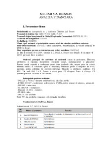 Analiză financiară - SC IAR SA Brașov - Pagina 1