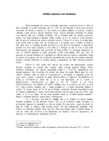 Politica Internă a lui Iustinian - Pagina 1