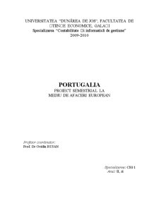 Mediul de Afaceri al Portugaliei - Pagina 1