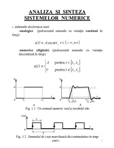 Analiza și sinteza sistemelor numerice - Pagina 1