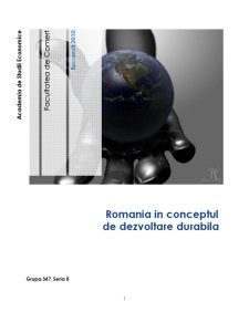 România în contextul de dezvoltare durabilă - Pagina 1
