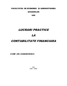 Lucrare practică contabilitate financiară - Pagina 1