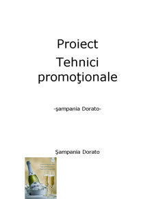 Tehnici promoționale - șampanie Dorato - Pagina 1
